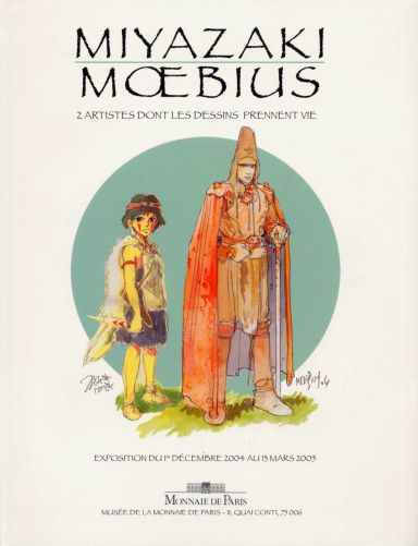 Première de couverture du livre Miyazaki, Moebius: 2 artistes dont les dessins prennent vie