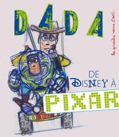Première de couverture du livre De Walt Disney à Pixar (revue Dada N°189)